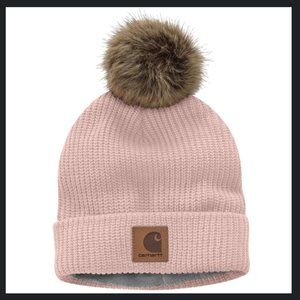 Carhartt knit hat with pom-pom